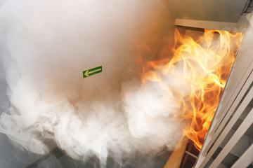 Big fire in the building