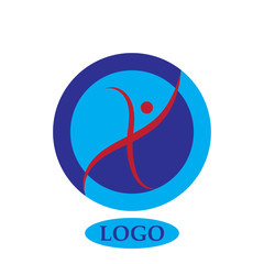 Obraz premium Health character - vector logo template concept