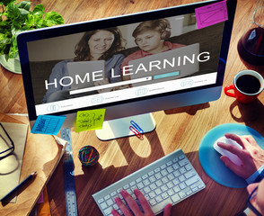 Home Learning Webpage Search Engine Concept