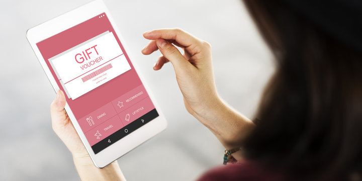Gift Voucher Coupon Prize Concept