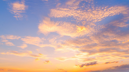 Sunset / sunrise with clouds, light rays and other atmospheric effect, selective White balance.