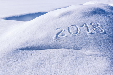Year 2018 on Snow