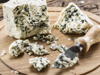Danish blue cheese. Vintage stiles.