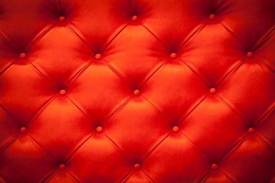Details of the surface fabric, leather furniture.