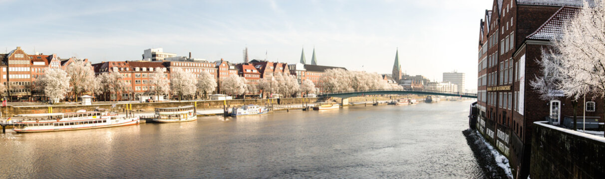 Bremen River Skyline