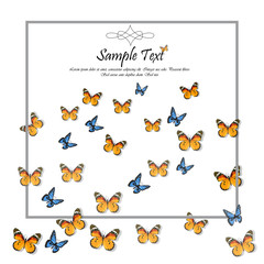 Obraz premium spring background with butterflies