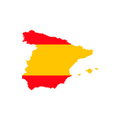 Spain flag map