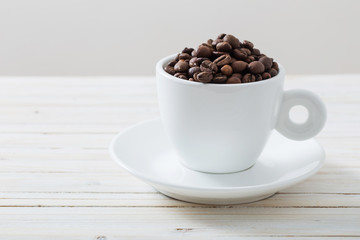 coffee beans on a white background