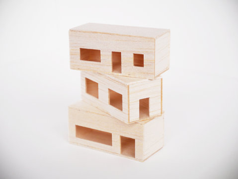 miniature wooden model cutting artwork craft handmade minimal style