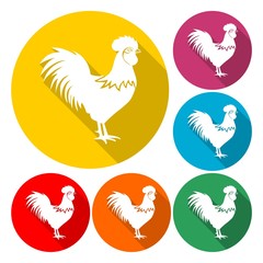 Rooster vector logo concept - vector Illustration