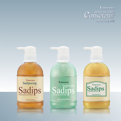 set of containers for cosmetics. Vector Illustration