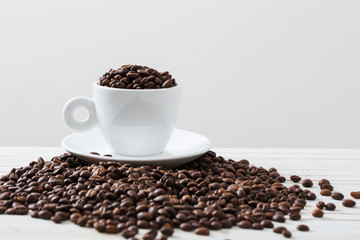 coffee beans on a white background
