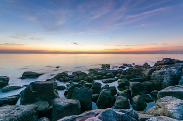 Sunset on the Phu Quoc island beach