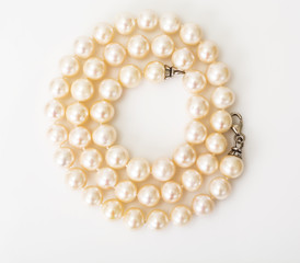 Natural pearl white beads