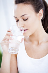 Woman Drinking Water