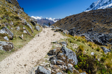 Scenic view on the Salkantay trek