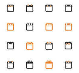 Simple icons set of box