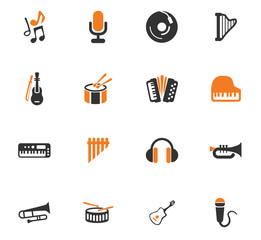 Music icons set