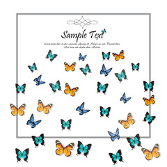 spring background with butterflies