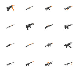 Set of hand weapons