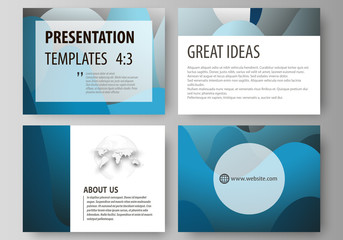 Business templates for presentation slides. Easy editable layouts in flat style, vector illustration. Bright color pattern, colorful design, overlapping shapes forming abstract beautiful background.
