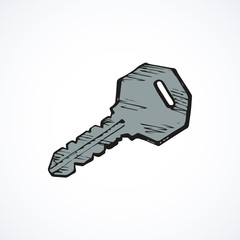 Key. Vector drawing