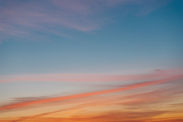 Colorful sunset sky background