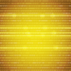 Background in a matrix style. Falling random numbers. Web Developer. Computer Code. Vector Illustration. Eps10.