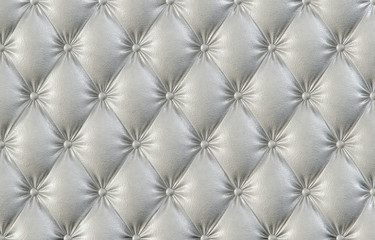 luxurious texture of white leather upholstery. 3D illustration.