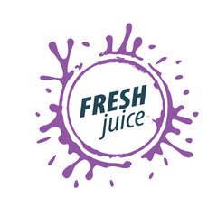 juice splash vector sign
