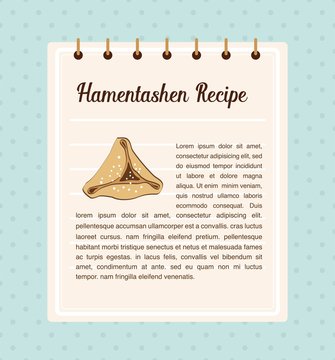 Hamantaschen recipe. traitional food for Jewish holiday Purim