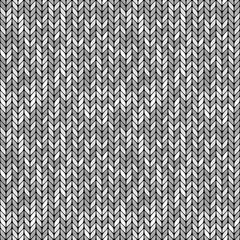 monochrome knitted seamless background pattern
