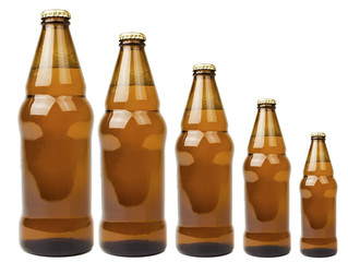 isolated bottle of beer
