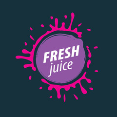 juice splash vector sign
