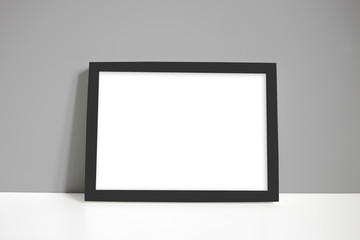 A4 black landscape frame