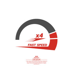 Vector speedometer scale