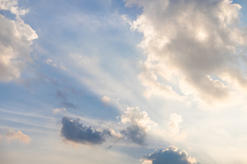 Blue sky with clouds background
