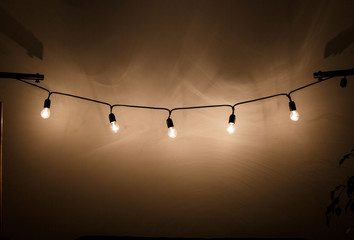 Lamps on the wall