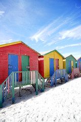 Beach huts at Muizenberg, South Africa