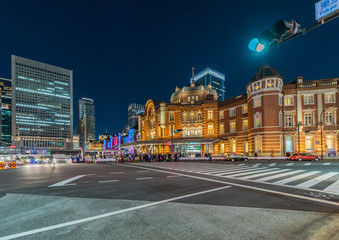 東京駅の夜景