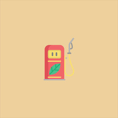 gas station icon flat design