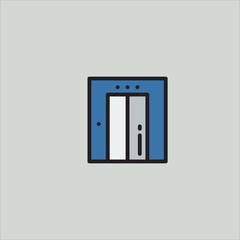 elevator icon flat design