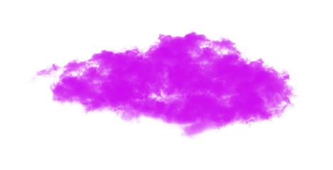 Pink clouds on a white background