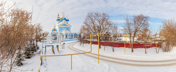 Panorama with the Orthodox Church