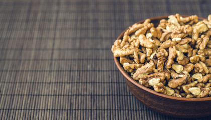Walnut kernels and whole walnuts