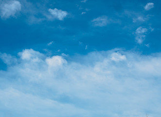 bright light blue sky background , blurred background