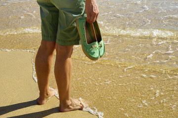 Frau am Strand