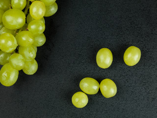 Bunch of Fresh White Grapes