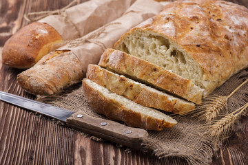 Fresh homemade bread