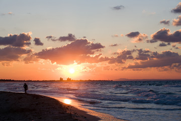 Fototapeta premium Sunset in Varadero, Cuba